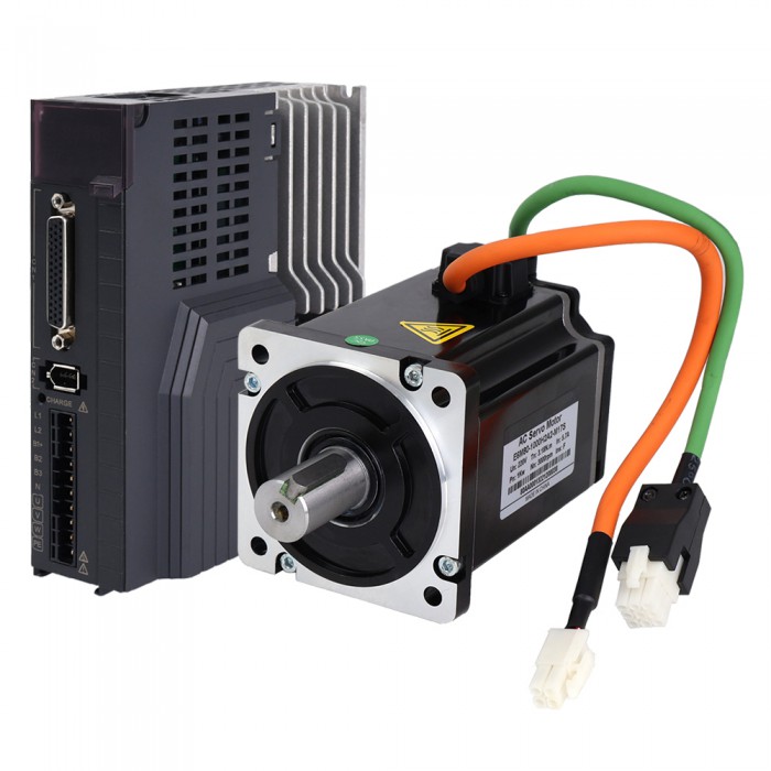 Kit de servomotor de CA de 1000 W, 3000 rpm, 3,18 Nm con servocontrolador y codificador de 17 bits Serie IP65 E6