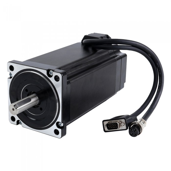 Motor paso a paso de bucle cerrado Nema 34 S Series 1,8 grados 12,0 Nm 6,0 A 2 fases con codificador 1000PPR (4000CPR)