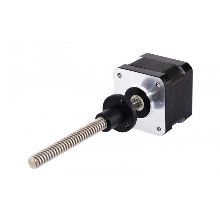 Motor paso a paso lineal externo Nema 17 bipolar 1,8 grados 12V 0,4A 26Ncm Tornillo de plomo 100mm