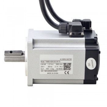 Kit de la serie T6 400W servomotor de CA digital y controlador 3000rpm 1,27Nm con codificador de 17 bits IP65