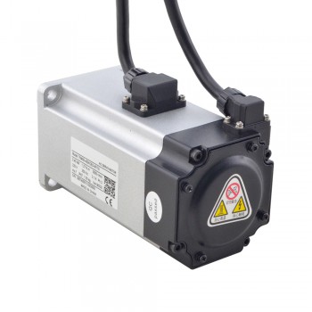 Servomotor y controlador de CA digital serie T6 de 400W, 3000 rpm 1,27 Nm con freno, codificador de 17 bits IP65