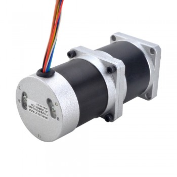 24V 172W 70RPM Motor de CC con engranajes sin escobillas 50:1 con caja de cambios