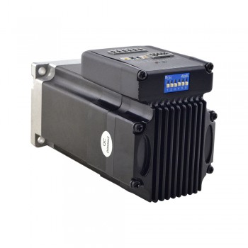 Servomotor fácil integrado NEMA 23 130w 3000rpm 0,45Nm 20-50VCC eje de corte en D