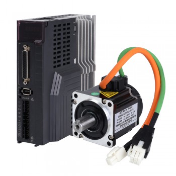 Kit de servomotor de CA de 200 W, 3000 rpm, 0,64 Nm con servocontrolador y codificador de 17 bits Serie IP65 E6