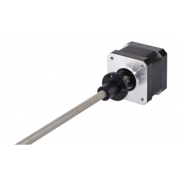 Actuador de motor paso a paso lineal externo Nema 17, 1,8 grados, 26 Ncm tornillo de avance de 12 V, 150 mm