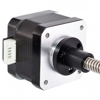 Motor paso a paso lineal externo Nema 17 bipolar 1,8 grados 12V 0,4A 26Ncm Tornillo de plomo 100mm