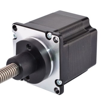 Actuador lineal de motor paso a paso externo Nema 23 bipolar 7,2V 2,0A 1,2Nm 1,8 grados 2A Tornillo de plomo 200 mm 4 cables