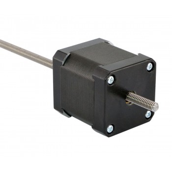 Actuador de motor paso a paso lineal no cautivo Nema 17 bipolar 1,8 grados 2,6 A 2,33V 4 cables tornillo de plomo 250mm