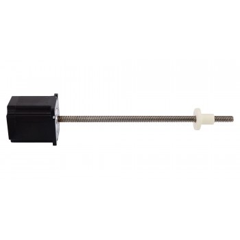 Actuador lineal de motor paso a paso externo Nema 23 1,8 grados bipolar 1,8 grados 2,5A 5V tornillo de plomo 250 mm