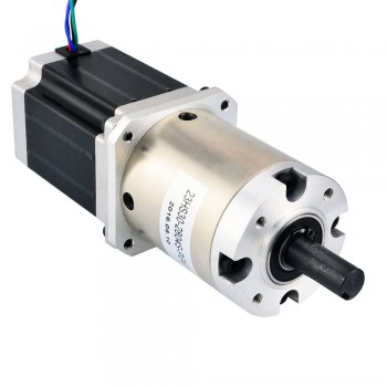 Motor paso a paso Nema 23 bipolar longitud 76 mm 1,89 Nm 0,039 grados 2,8 A 3,2 V con caja de cambios planetaria 47:1