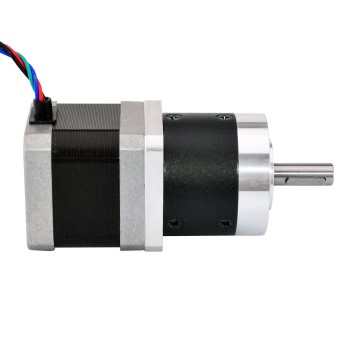 Motor paso a paso Nema 17 con caja de cambios planetaria 3:1 longitud 39 mm 39 Ncm 1,68 A 2,7V