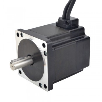 Motor paso a paso de bucle cerrado Nema 34 serie E 1,8 grados 4,8 Nm 6,0A 2 fases con codificador 1000CPR