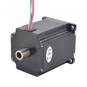 Nema 23 Motor paso a paso bipolar 1,8 grados 1,45 Nm 2,0A eje doble 4 cables eje hueco