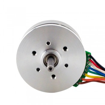 Motor de rotor externo 24V 5250RPM 0,084Nm 50W 2,6A Ф43,2x21,6mm Motor plano de CC sin escobillas