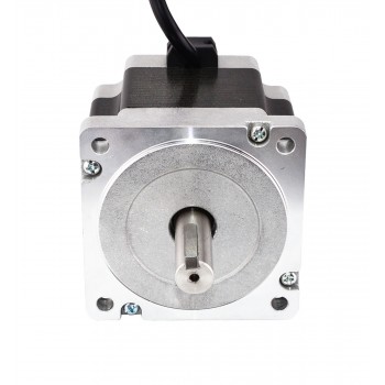 NEMA 34 paso a paso CNC bipolar motor paso a paso 4,5Nm 1,8 grados 5,5A 2,2V 4 cables chavetero de doble eje