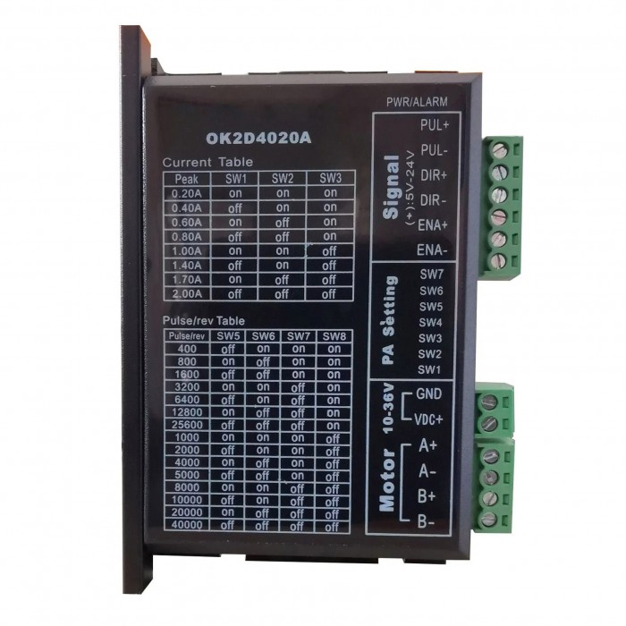 Controlador paso a paso digital 0,2-2A 5-24 VCC para motor paso a paso NEMA 8, NEMA 11, NEMA16, NEMA17