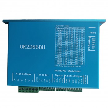 Controlador paso a paso de circuito cerrado 0~8,2A 18~70VCC para motor paso a paso Nema 34