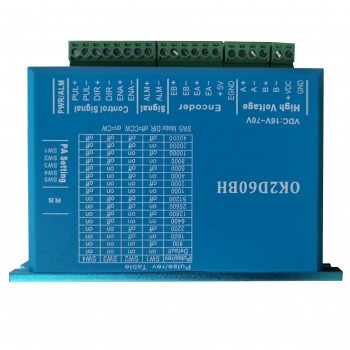 Controlador paso a paso de circuito cerrado 0~5,6A 16~70VCC para motor paso a paso Nema 23, Nema 24