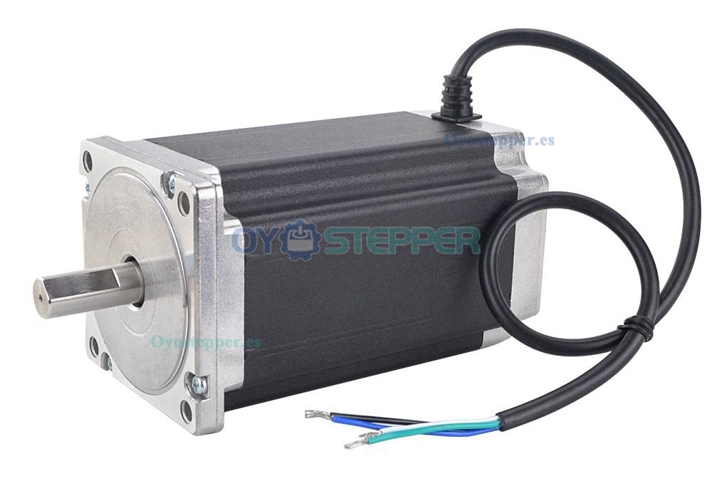 Motor paso a paso CNC bipolar Nema 34 de 1,8 grados 12,0Nm 86x86x150,5mm 5,2 A 4 cables